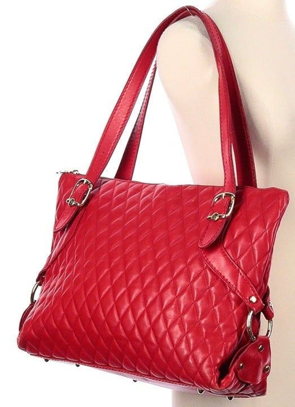 Gorgeous Marino Orlandi XL Red Quilted Bag